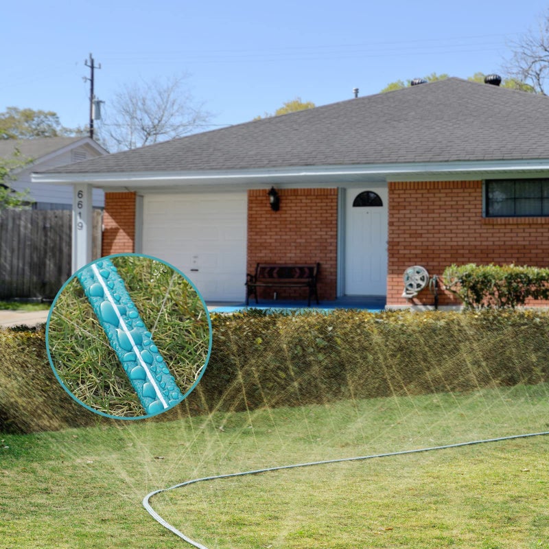 LINEX Sprinkler Soaker Hose 25 ft for Garden Lawn Watering Hose with Hose Stakes - Image 3
